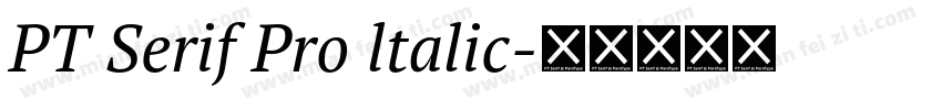 PT Serif Pro ltalic字体转换